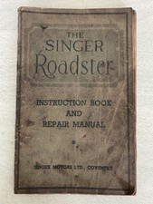 VINTAGE SINGER ROADSTER INSTRUCTION BOOK ORIGINAL