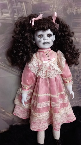 Ooak gothic horror doll - gothic, creepy
