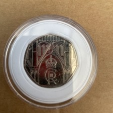 2023 CR Crowned Charles 50p Coin