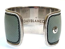 MONT BLANC STERLING SILVER DESIGNER CUFF BRACELET HALLMARKED GB ICONIC ART WORK