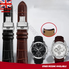 Leather Curved End Watchband