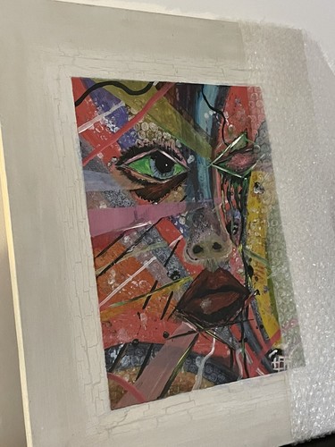Worried woman studio artwork - studio,