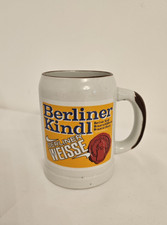 Berliner Kindl Weisse (0.5L) 1970s Germany Ceramic Bier Stein Good Conditon