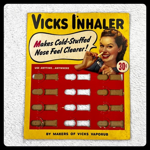 1950s vicks inhaler vintage - 1950s,