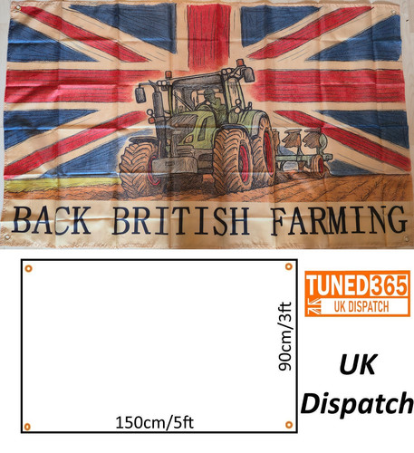 Back british farming flag - british,