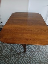 Vintage oak gateleg table - gateleg,