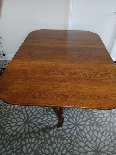 Vintage oak gateleg table - oak,