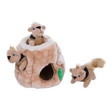 Squirrel Dog Toy - Plush Hide