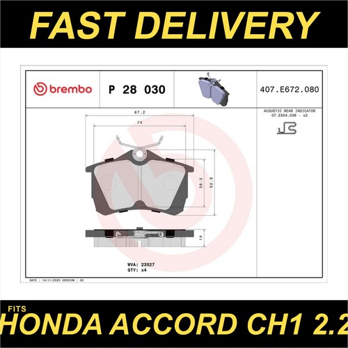 Brembo brake pads set fits - pads,