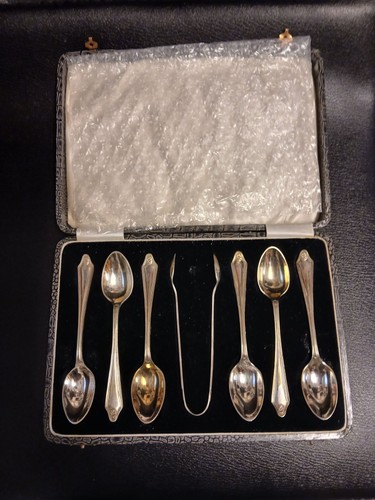 Vintage epns silver spoon set - epns,