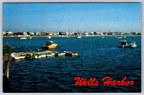 Wells harbor maine beach boats - wells,