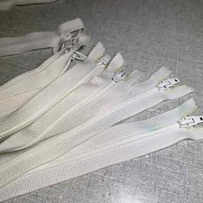 Opti White Nylon Zip Closed End Zips 9”