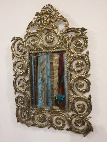 Antique solid ornate - , brass