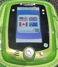 LeapFrog LeapPad2 Learning Tablet Console With Carry Case & 4 Games