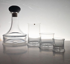 Tapio Wirkkala Iittala vintage set of carafe and glasses for seafarer