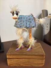 Rather Fancy Cow Wearing Heels And A Dress !