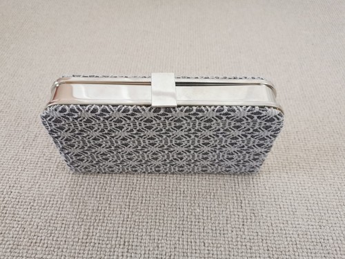 Leko london silver clutch - london,