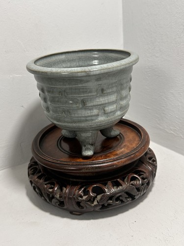 Chinese celadon tripod censer - chinese,