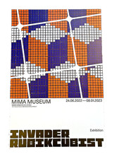 Space Invader Rubikcubist Street Pop Art Poster Mima Museum