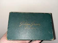 Vintage Golden Grain Miniature Biblical Scrolls Promise Box with metal picker 