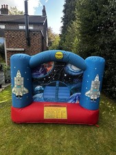 Happy Hop Kids Space Themed Bouncy Castle With Pump