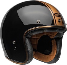 Bell Custom 500 Open Face Motorcycle Helmet - Rally Black Bronze - XS 53-54cm