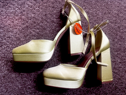 Primark yellow green satin - primark,