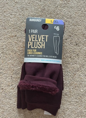Ladies velvet plush leggings - velvet,
