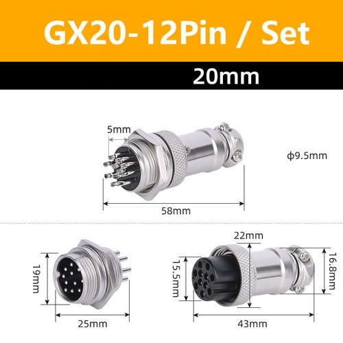 Gx12 aviation connector - aviation,