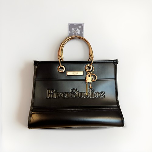 River island black faux - river,