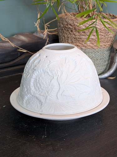 Porcelain lithophane dome - porcelain,