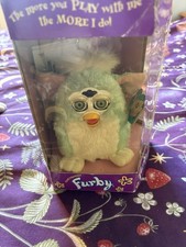 Furby Baby Mint Green 1999 Generation 1 Not Working With Box Tiger Electronics