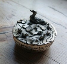 Vtg silver plate duck - plate,