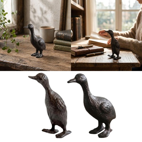 Duck statue cast - statue, iron