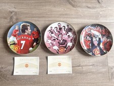 Manchester United Legends Plate David Beckham,Busby Babes,Champions,Danbury Mint