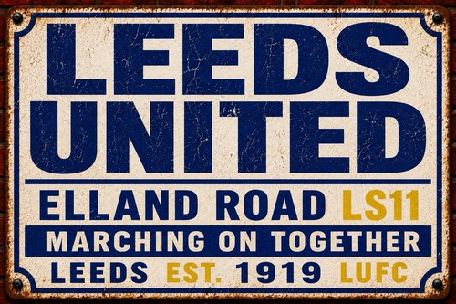 Leeds united rustic looking - leeds,