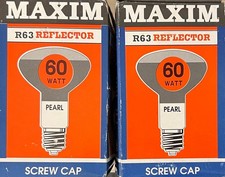 2 x R63 REFLECTOR 60W MAXIM ES