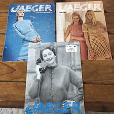 3 Vintage Jaeger Knitting