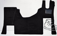 Luxury Black Carpet Truck mats to fit the - Mercedes Actros Flat floor- flip pas