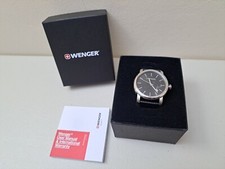 Wenger Urban Vintage Quartz Black Dial Men's Watch 01.1041.139 - New & Unused