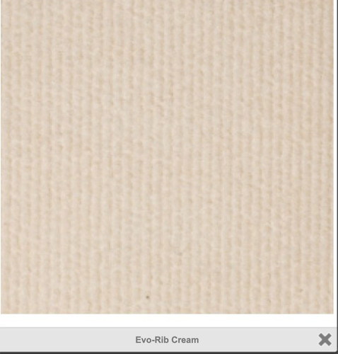 Cream cord carpet - cream, wearing