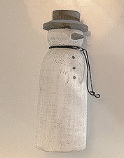 Wooden Snowman by East of