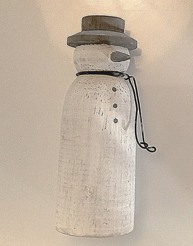 Wooden snowman east - by, of