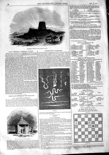 Old antique print 1848 - old,