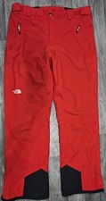 The North Face Men Hyvent Red Recco Ski Trousers Snow Salopettes Pants L/G Large