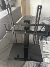 VESA Universal TV Stand Bracket Black Glass