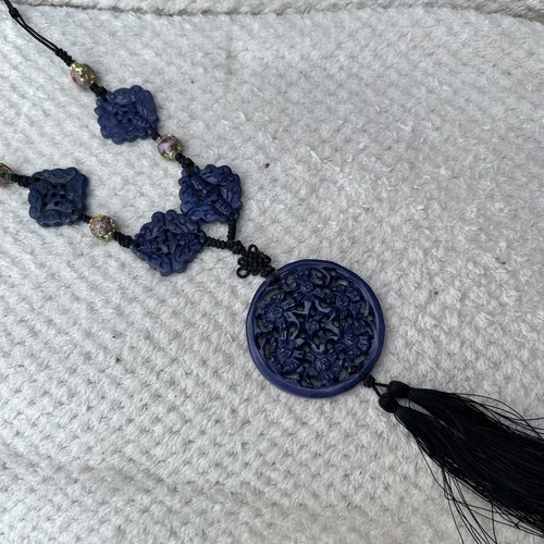 Vtg chinese dyed purple jade - chinese,
