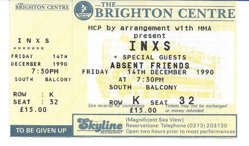 Inxs tour 1990 scarce - -,