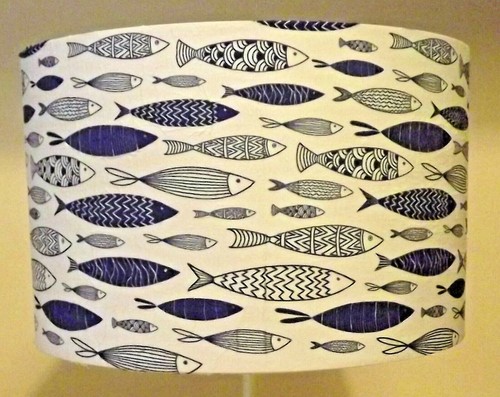 Fish lampshade light - fish, lampshade,light