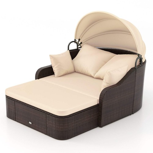 Rattan daybed with - pe,
